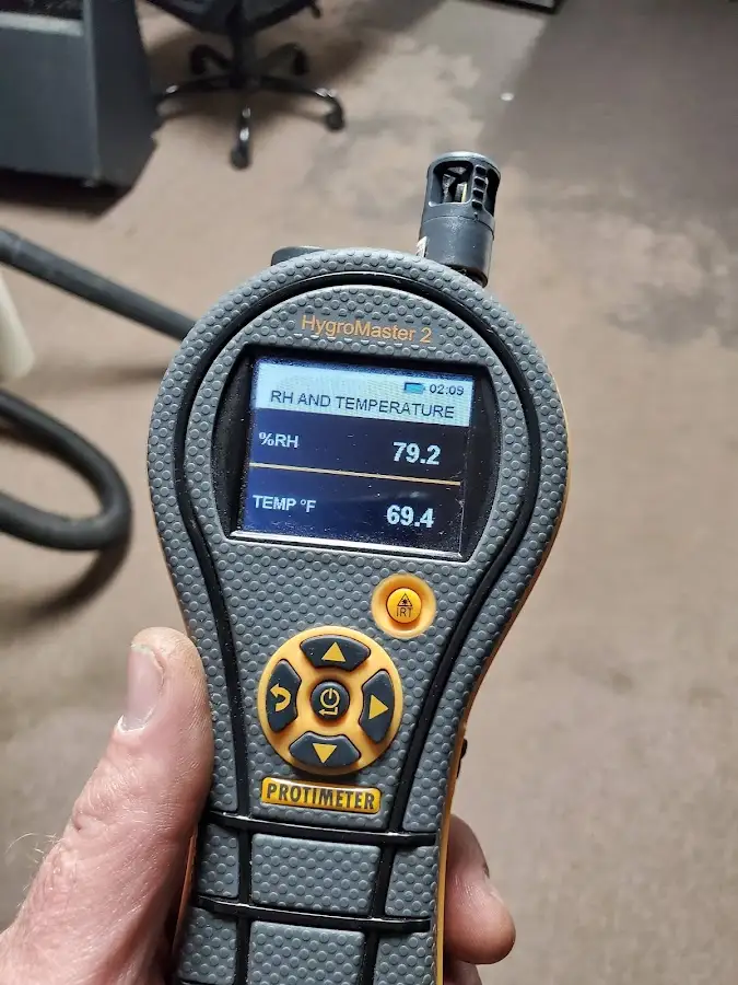 Moisture meter humidity assessment for Fire & Smoke Damage Restoration in De Soto
